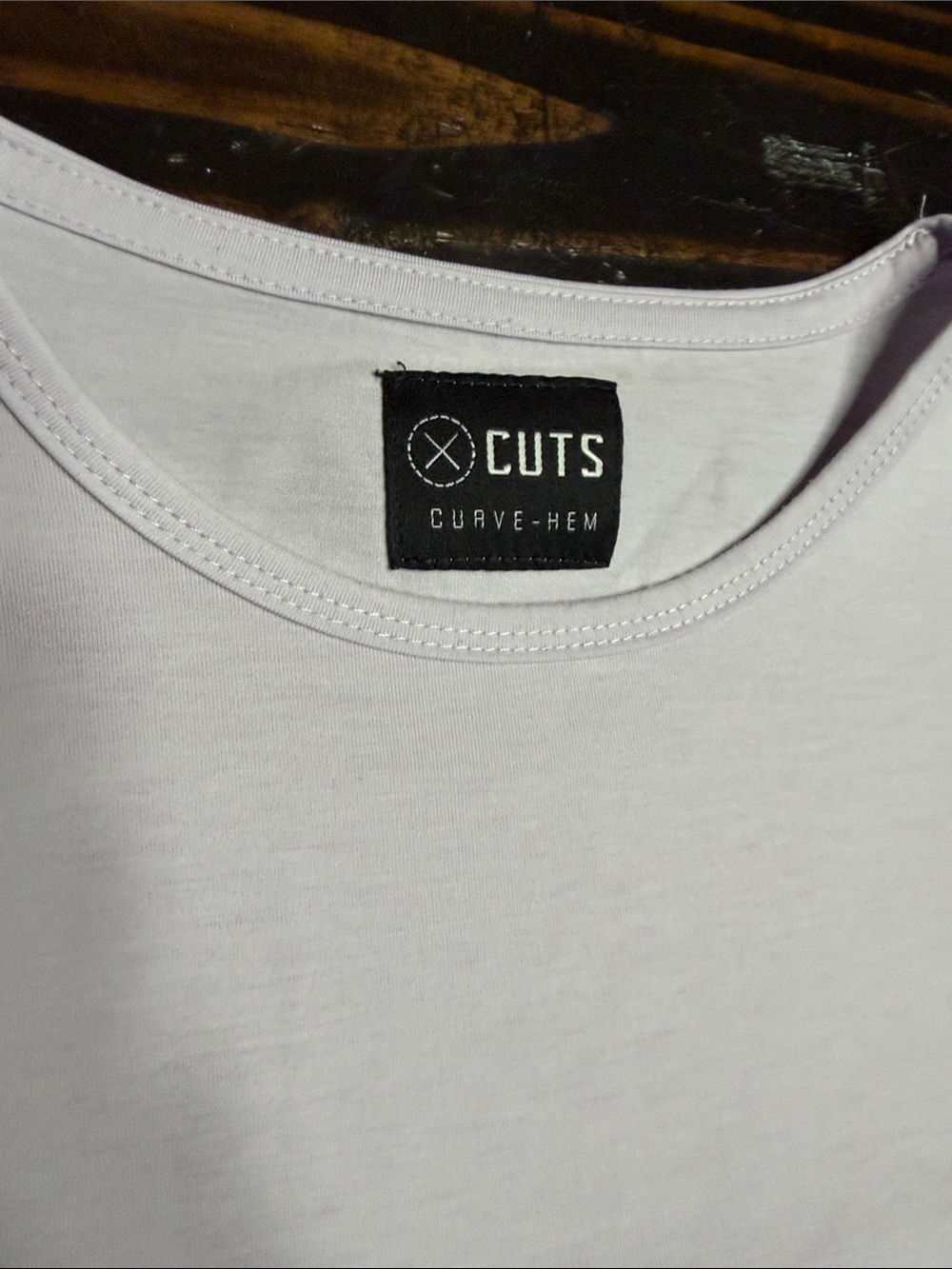 Men’s Lavender Curve-Hem Shirt